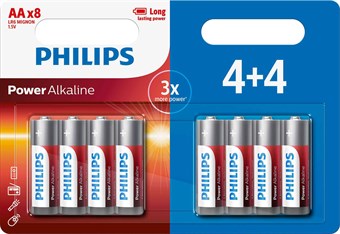 Philips Power Alkaline AA - 8 stuks