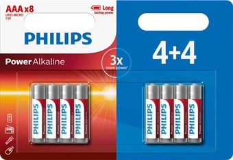 Philips Power Alkaline AAA - 8 stuks