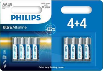 Philips Ultra Alkaline AA - 8 stuks