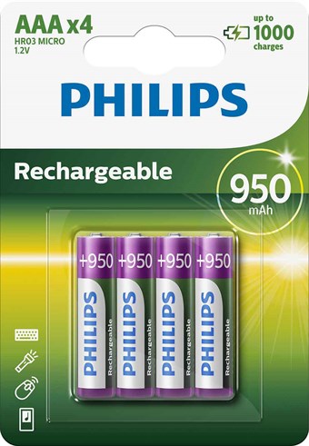 Philips Batterij AAA - 4 stuks