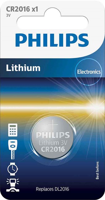 Philips Lithium CR2016 - 1 st