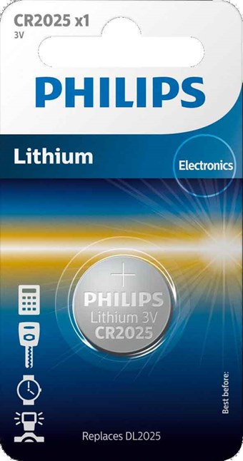 Philips Lithium CR2025 - 1 st