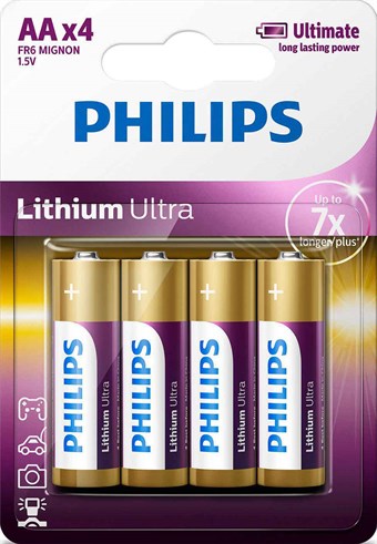 Philips Lithium Ultra AA - 4 stuks