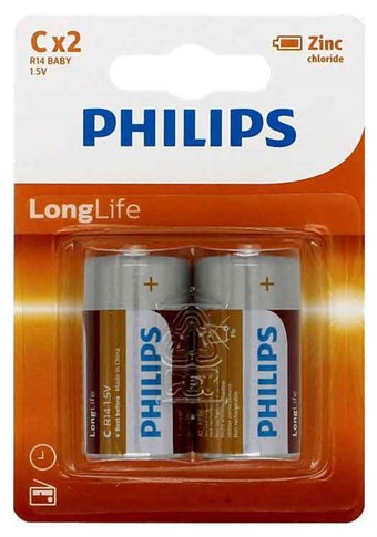 Philips Longlife C - 2 stuks
