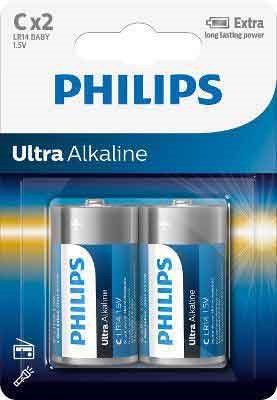 Philips Ultra Alkaline C - 2 stuks