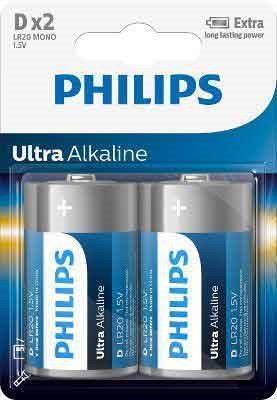 Philips Ultra Alkaline D - 2 stuks