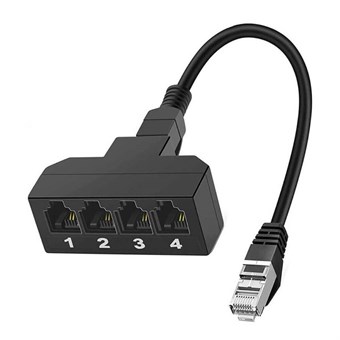 Adapter - Converter - 4-poorts connector - Telefoonkabels