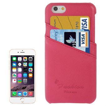 Fashion lederen hoes voor iPhone 6 / iPhone 6S - Magenta