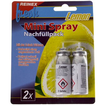 Reinex - Mini Luchtverfrisser Navulling - 2 x 10 ml - Citroen