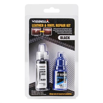 Leerreparatieset - Vloeibaar leer - Banken / Leren Meubels - Autostoelen - Leren jassen - Zwart
