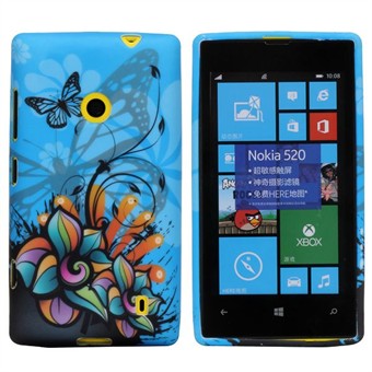 Motif siliconen hoes voor Lumia 520 (neonblauw)