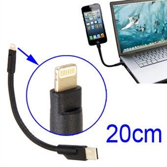 Pin Seated Flexibele Lightning-kabel 20 cm - Dit product ondersteunt de nieuwe ios 7 niet