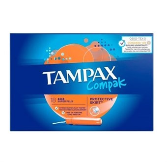 Tampax Compak Super Plus Tampons - 18 st.