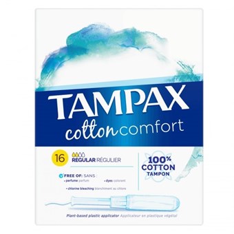 Tampax Katoen Regular Comfort Tampons - 16 st.