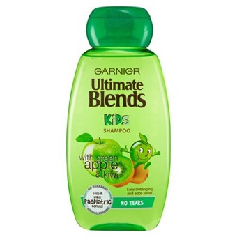 Garnier Ultimate Blends Kids 2 in 1 No Tears Shampoo - Appels & Kiwi - 250 ml