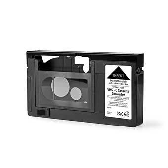 VHS-omzetter | Conversie: VHS-C naar VHS | Plug en play | zwart