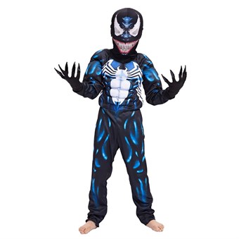 Venom Kostuum Kinderen - Incl. Masker + Pak - Groot (130-140 cm)