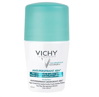 Vichy Antiperspirant Deodorant Roll-On 48u - Voor vrouwen en mannen - Alcohol- en geurvrij - 50 ml