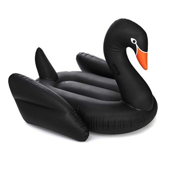 Opblaasbaar badspeelgoed - Zwarte zwaan - Strandspeelgoed