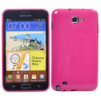 Galaxy Note siliconen hoes (roze)