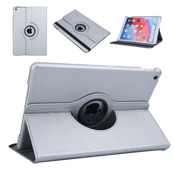 Denemarken\'s goedkoopste 360 roterende beschermhoes voor iPad 10.2 - zilver