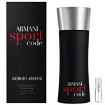 Armani Code Sport - Eau de Toilette - Geurmonster - 2 ml