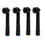 Oral-B compatibele opzetborstels - Soft Bristle SB-17A - 4 st. (Zwart)