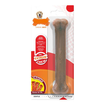 Kauwspeelgoed voor honden Nylabone Dura Chew Bacon Maat XL Nylon