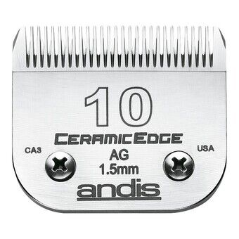 Scheermesjes Andis 10 Keramisch Hond Staal Koolstofstaal (1,5 mm)