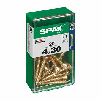 Screw Box SPAX Yellox Hout Platte kop 20 Onderdelen (4 x 30 mm)