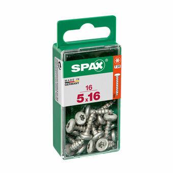 Screw Box SPAX Wirox Hout Ronde kop 16 Onderdelen (5 x 16 mm)