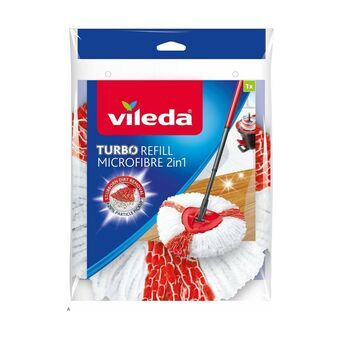 Reservemop voor Schrobben Vileda Turbo 2in1 Rojo/Blanco