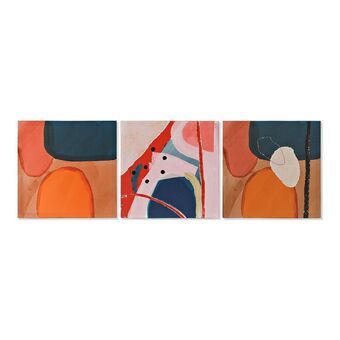 Schilderij DKD Home Decor Orange Art  Abstract Modern (40 x 1,8 x 40 cm)