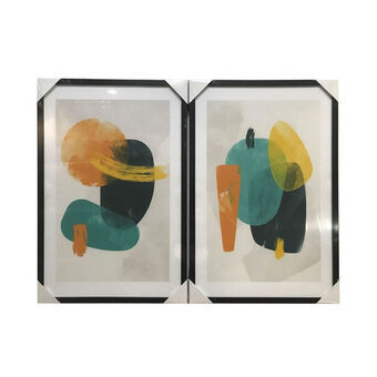 Schilderij DKD Home Decor Abstract (2 stuks) (40 x 3 x 60 cm)