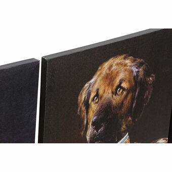 Schilderij DKD Home Decor Hond (40 x 1,8 x 50 cm) (6 Stuks)