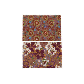 Deurmat DKD Home Decor Rubber Multicolour 2 Stuks Kokosvezel (60 x 40 x 1,5 cm)