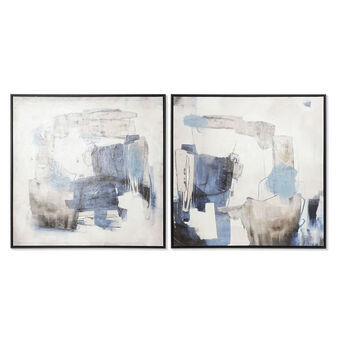 Schilderij DKD Home Decor Abstract Modern (80 x 4,3 x 80 cm) (2 Stuks)