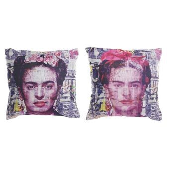 Kussen DKD Home Decor Polyester Multicolour Modern Frida (45 x 10 x 45 cm) (2 Stuks)