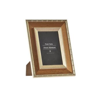 Fotolijsten DKD Home Decor Kristal Gouden Hout MDF (19 x 2,2 x 24 cm)
