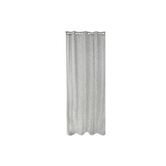 Gordijn DKD Home Decor Grijs Metaal Polyester (140 x 270 cm)