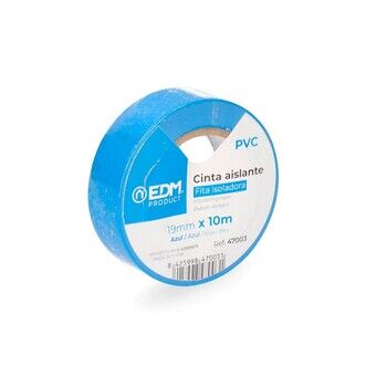 Isolatietape EDM Blauw PVC (10 m x 19 mm)