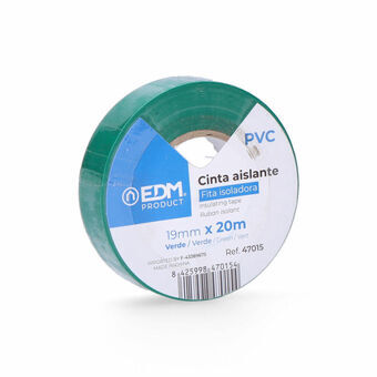 Isolatietape EDM Groen PVC (20 m x 19 mm)