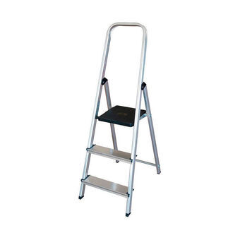 Opvouwbare ladder met 3 tredes EDM Aluminium (40 x 10,5 x 126 cm)