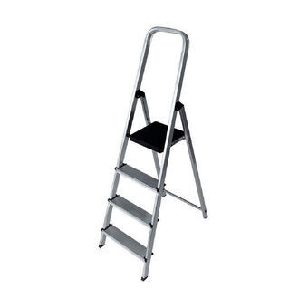 Opvouwbare ladder met 4 tredes EDM Aluminium (43 x 10,5 x 149 cm)