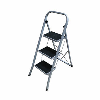 Opvouwbare ladder met 3 tredes EDM Grijs Staal (47 x 71 x 105 cm)
