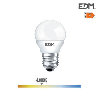 Ledlamp EDM 7 W E27 F 600 lm (4,5 x 8,2 cm) (4000 K)