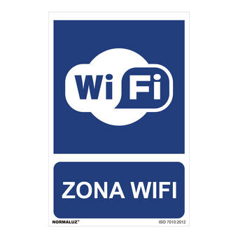 Bord Normaluz Zona wifi PVC (30 x 40 cm)