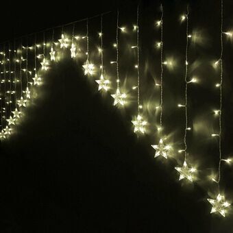 Lichtgordijn LED Warm licht Sterren