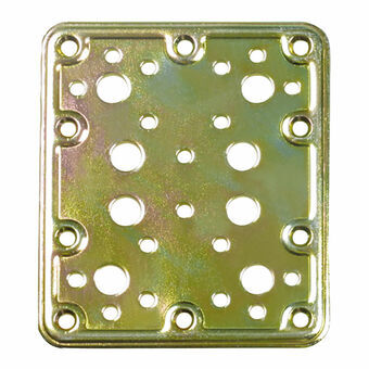 Bevestigingsplaatje AMIG 504-12125 Gouden Staal (80 x 100 mm)
