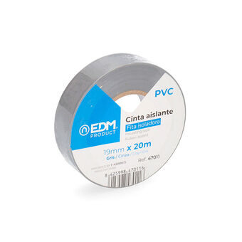 Isolatietape EDM Grijs PVC (20 m x 19 mm)